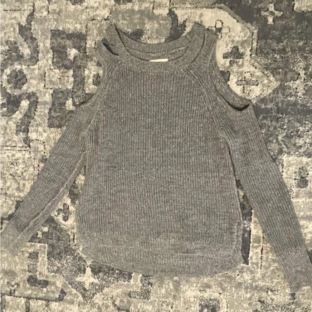 Holister open shoulder XS sweater